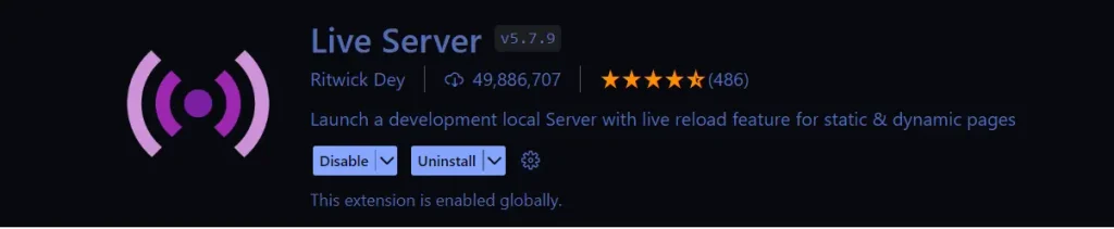 افزونه liveserver