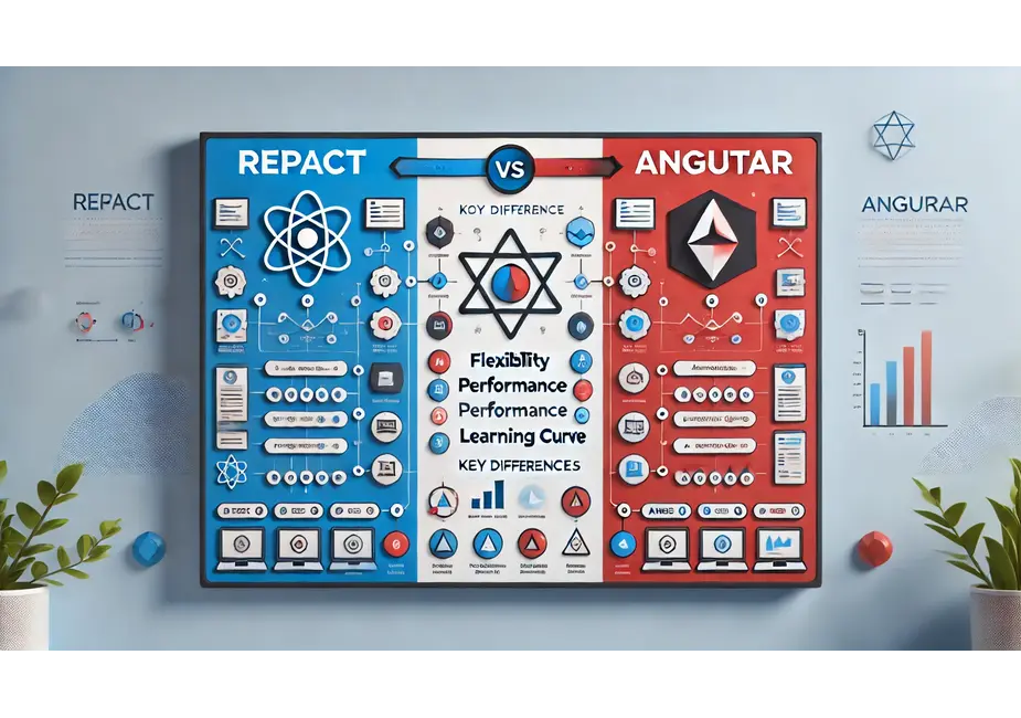 ری اکت یا انگولار؟ مقایسه کامل برای انتخاب بهترین فریمورک!